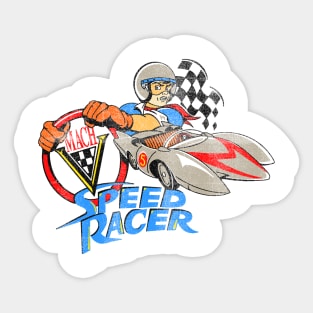 80s 90s Speed Racer Sticker